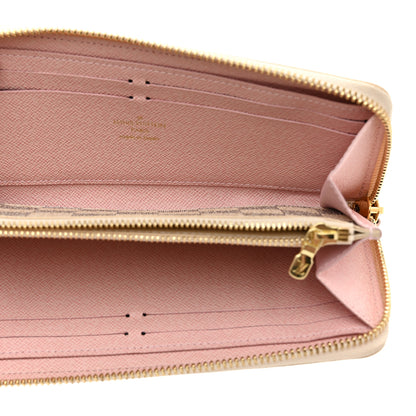 Louis Vuitton Damier Azur Clemence Wallet Rose Ballerine 5 of 7