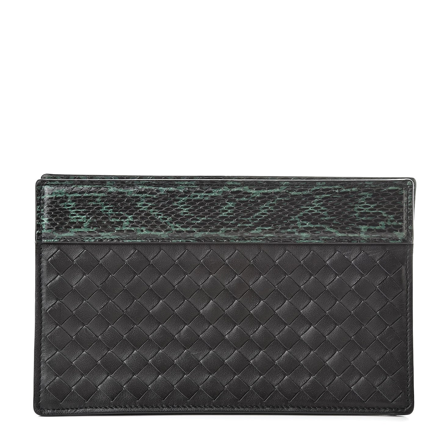 Nappa Ayers Intrecciato Clutch Black