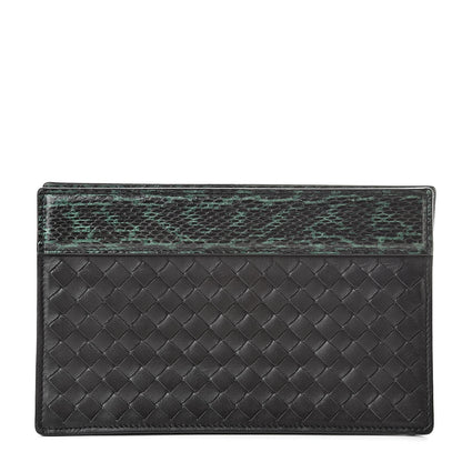 Bottega Veneta Nappa Ayers Intrecciato Clutch Black 1 of 7