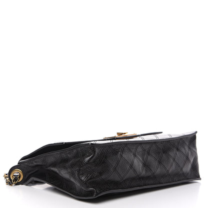 Marc Jacobs Grained Calfskin Quilted Chain Flap Black 3 of 7