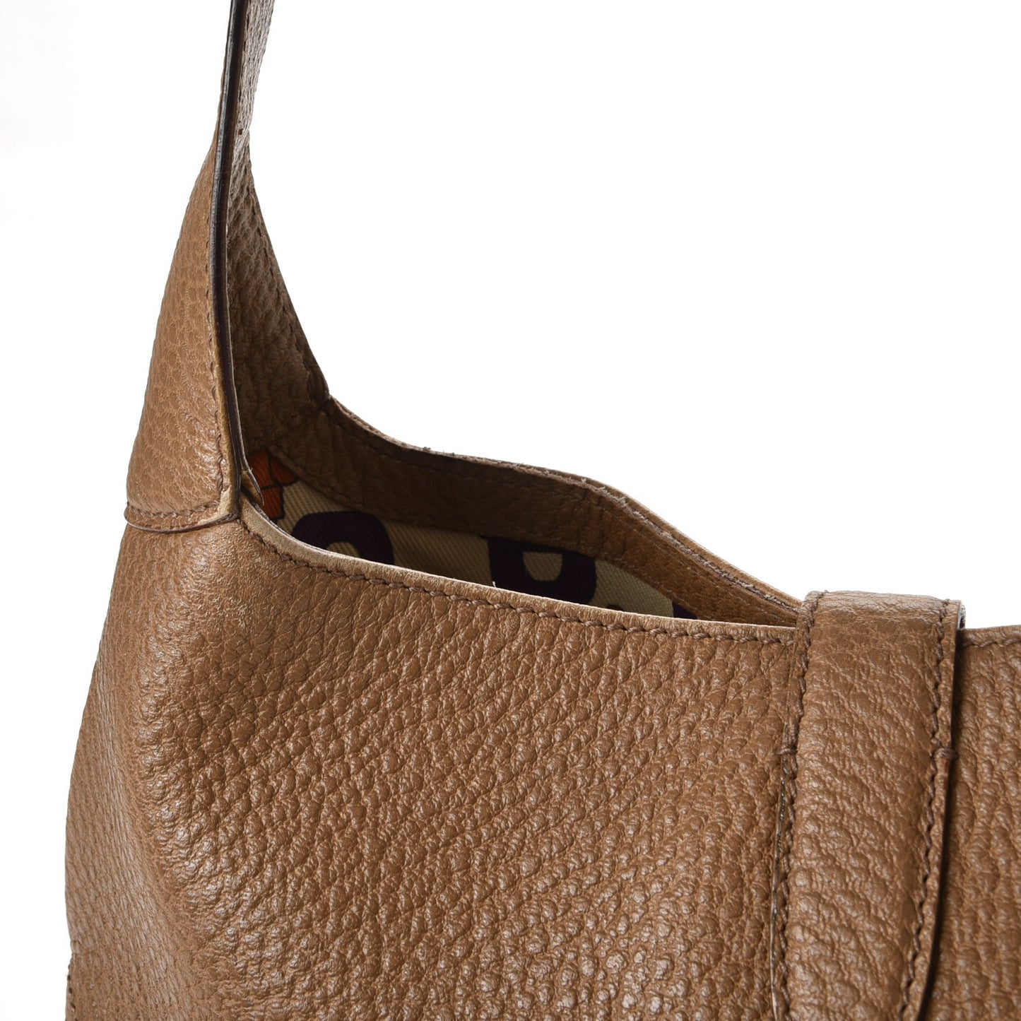 Soft Grained Calfskin Jackie O Hobo Camelia