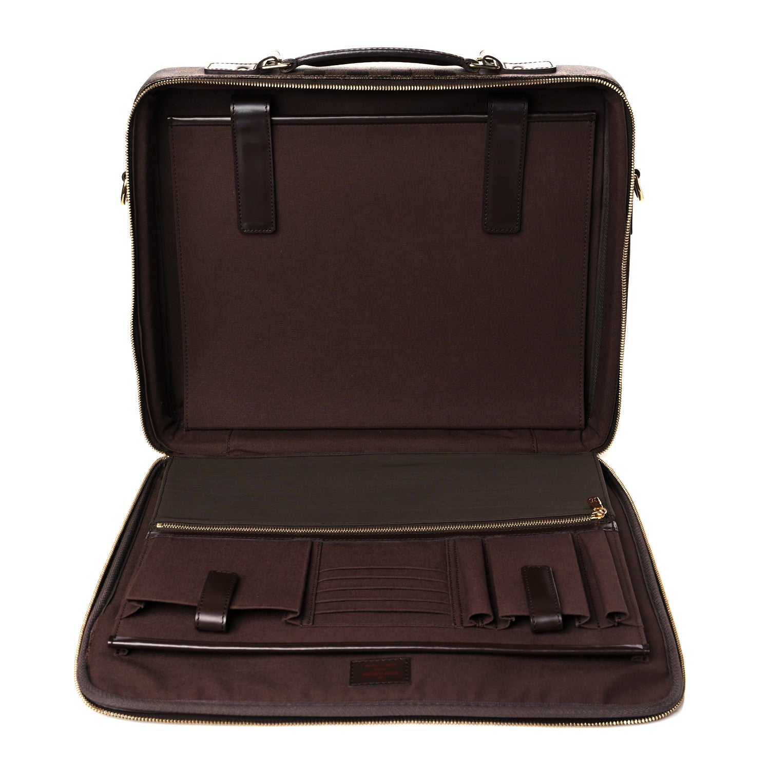 Louis Vuitton Damier Ebene Porte Ordinateur Sabana NM Computer Case 5 of 9