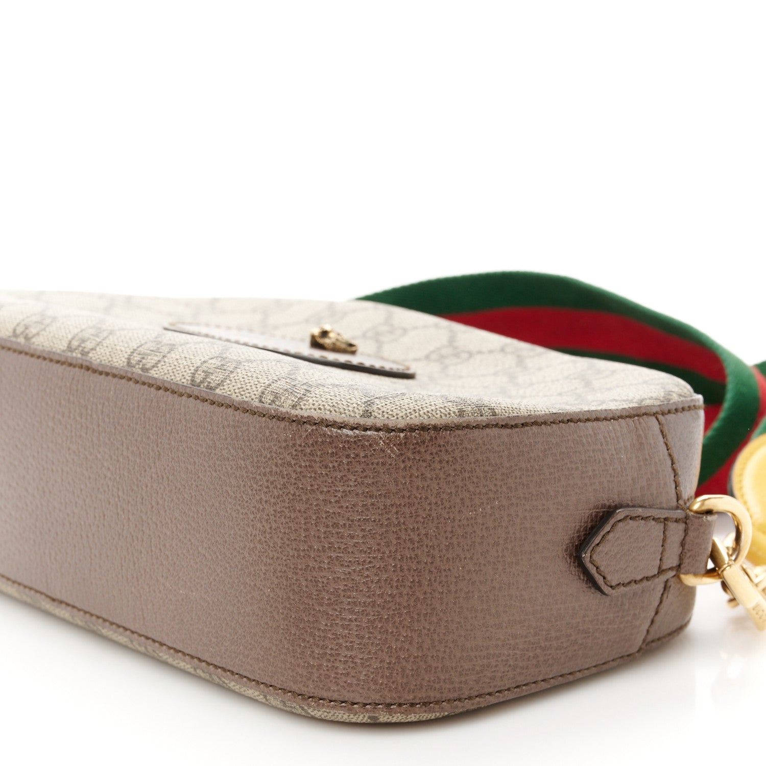 Gucci GG Supreme Monogram Web Neo Vintage Shoulder Bag Beige New Acero Crop 11 of 13