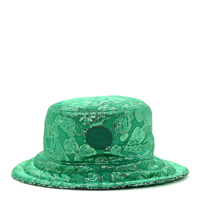 Gucci Canvas Lame GG Monogram Reversible Bucket Hat L Green 8 of 15