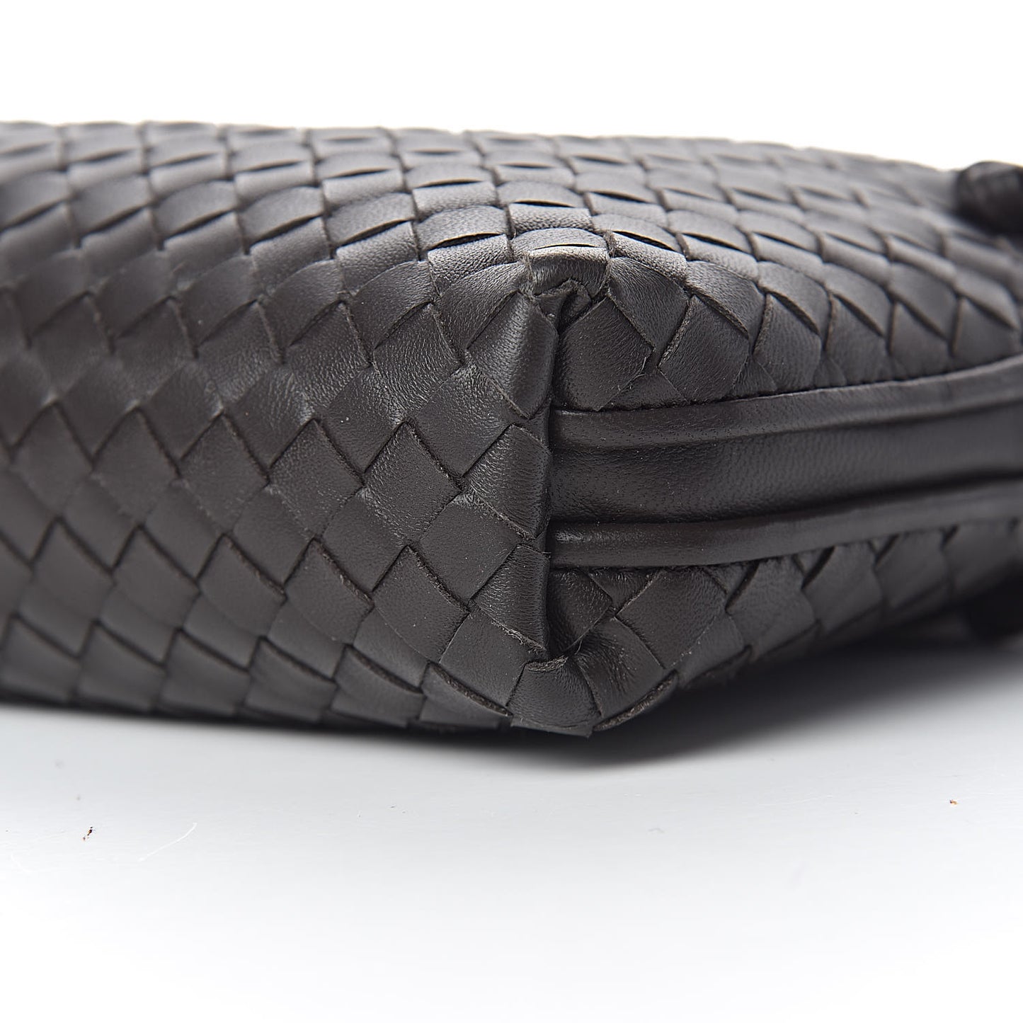 Nappa Intrecciato Pillow Crossbody Messenger Ebano