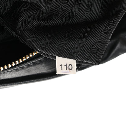 Prada Nappa Gaufre Buckle Bowler Black 6 of 20