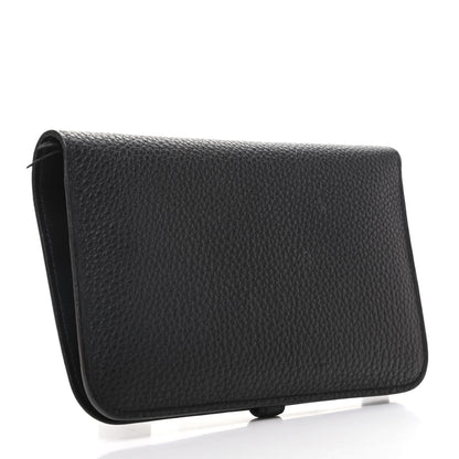 Hermes Togo Dogon Duo Wallet Black 3 of 8