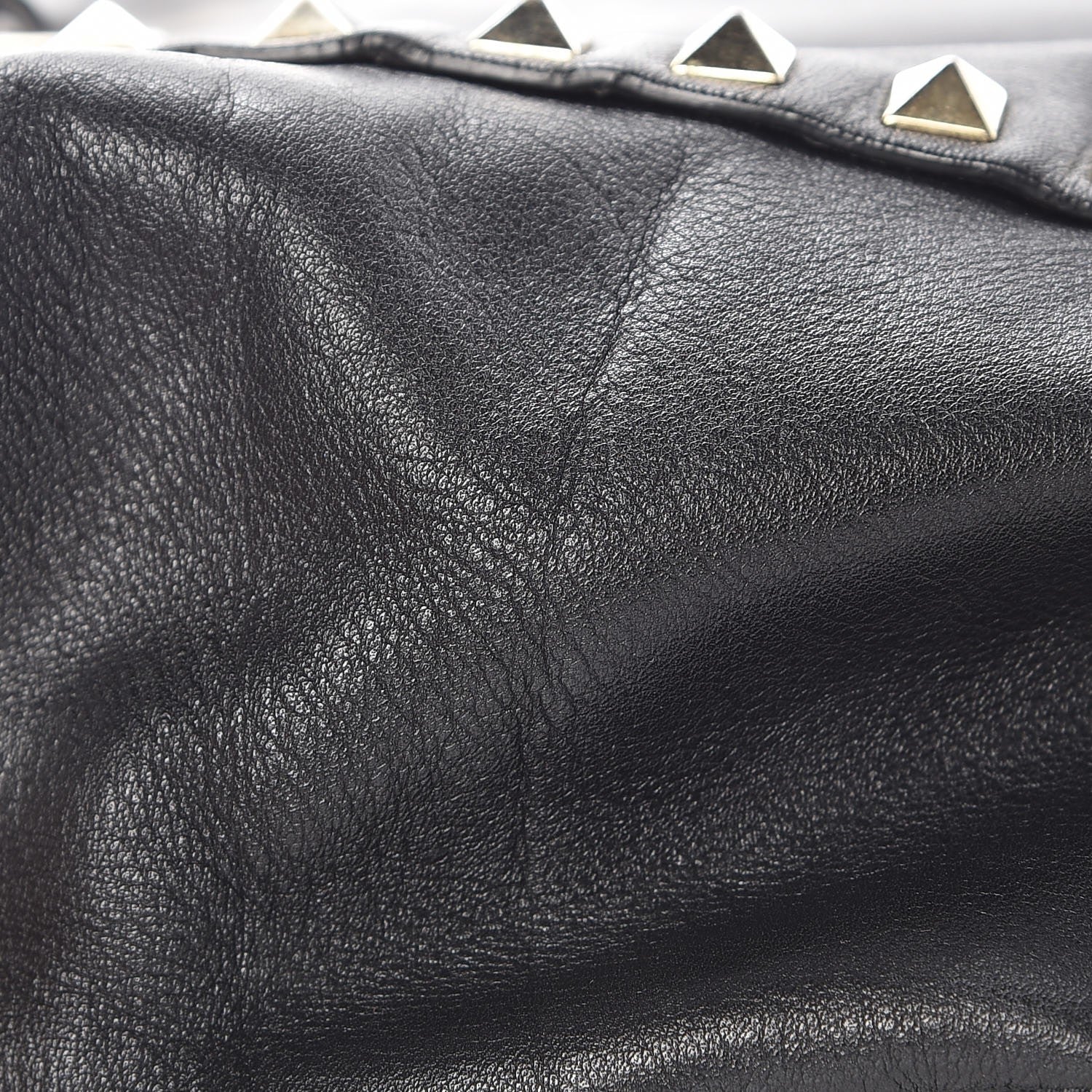 Valentino Garavani Vitello Small Rockstud Tote Black 10 of 12