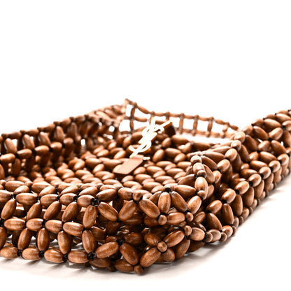 Saint Laurent Wood Bead Large Le 5 A 7 Soft Hobo Light Wood 10 of 11