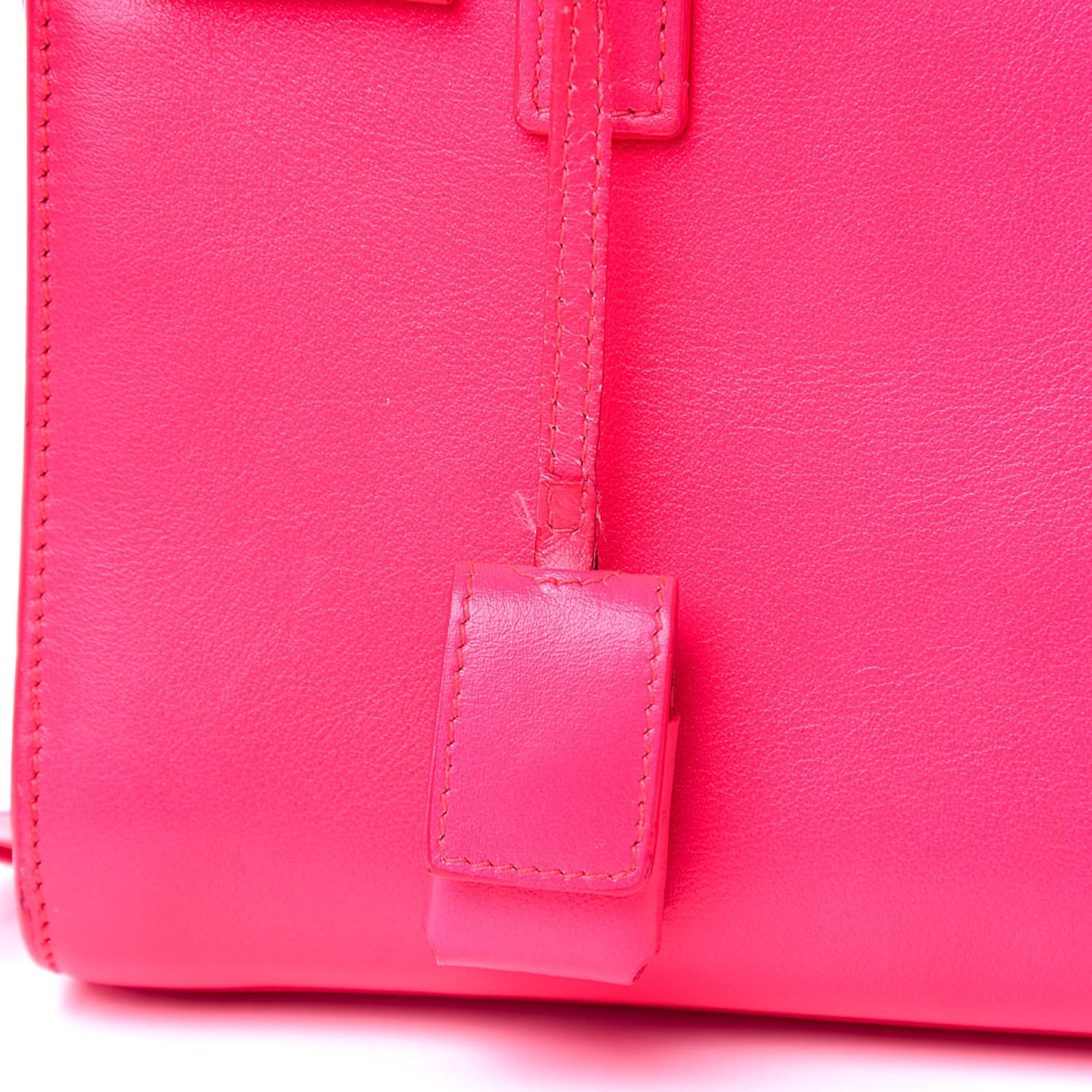 Calfskin Nano Sac De Jour Fluo Pink