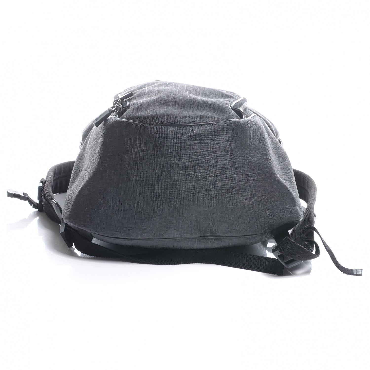 Gucci Coated Canvas Interlocking G Travel Backpack Black 7 of 14