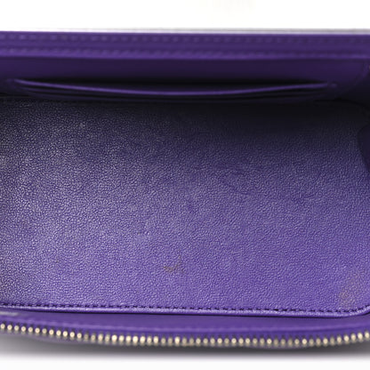 Chanel Lambskin Quilted Small Top Handle Vanity Case With Chain Purple 5 of 11