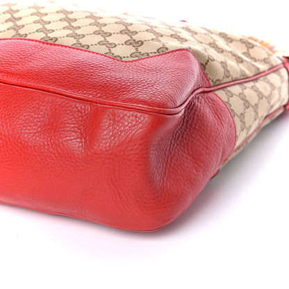Gucci Monogram Medium Diana Bamboo Shoulder Bag Red 9 of 10