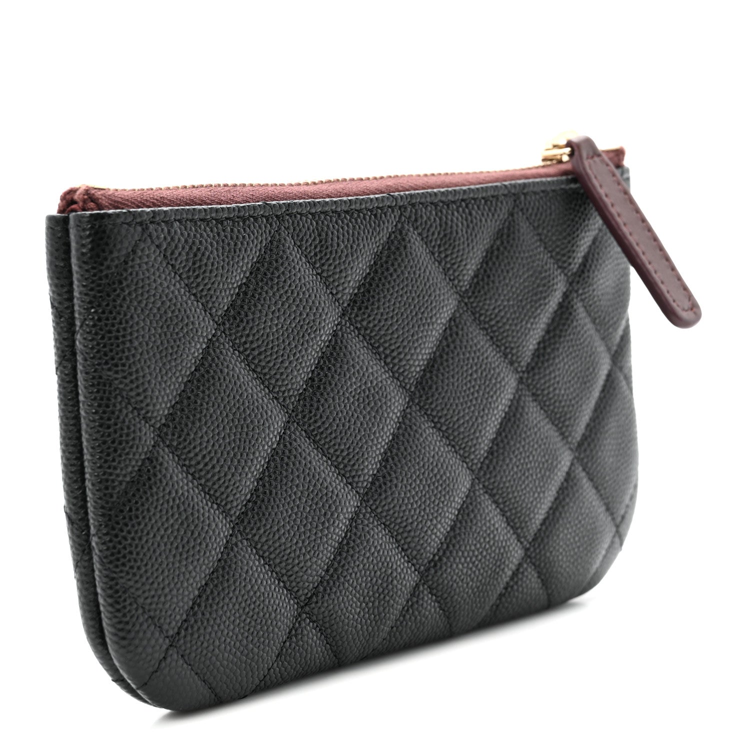 Chanel Caviar Quilted Small Cosmetic Case Black 3 of 8