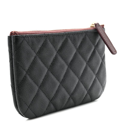Chanel Caviar Quilted Small Cosmetic Case Black 3 of 8