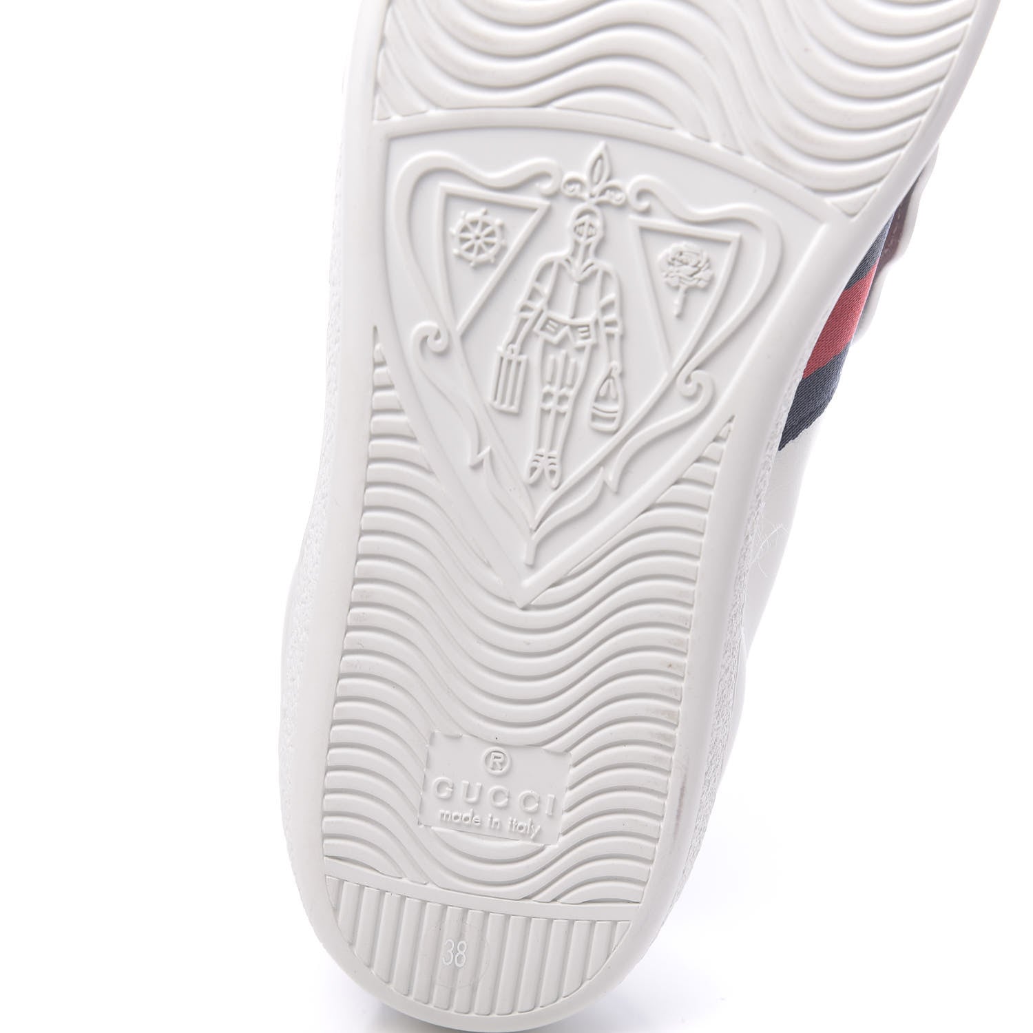 Gucci Calfskin Ayers Crystal Panther Embroidered Womens Ace Sneakers 38 White 7 of 11