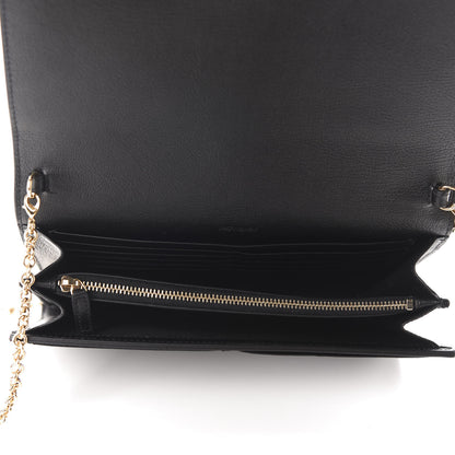 Saint Laurent Calfskin Monogram Belle de Jour Chain Clutch Black 5 of 11