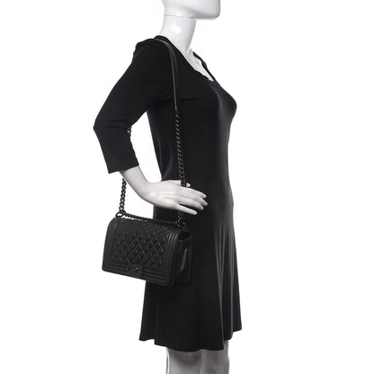 Chanel Caviar Quilted Medium Boy Flap So Black 2 of 13