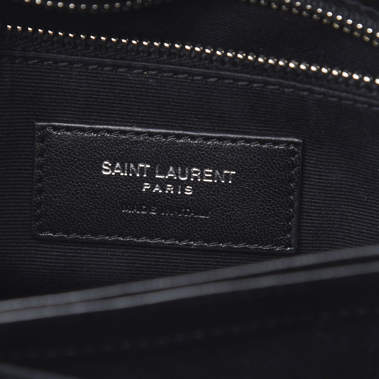 Calfskin Y Quilted Monogram Toy Loulou Crossbody Bag Black