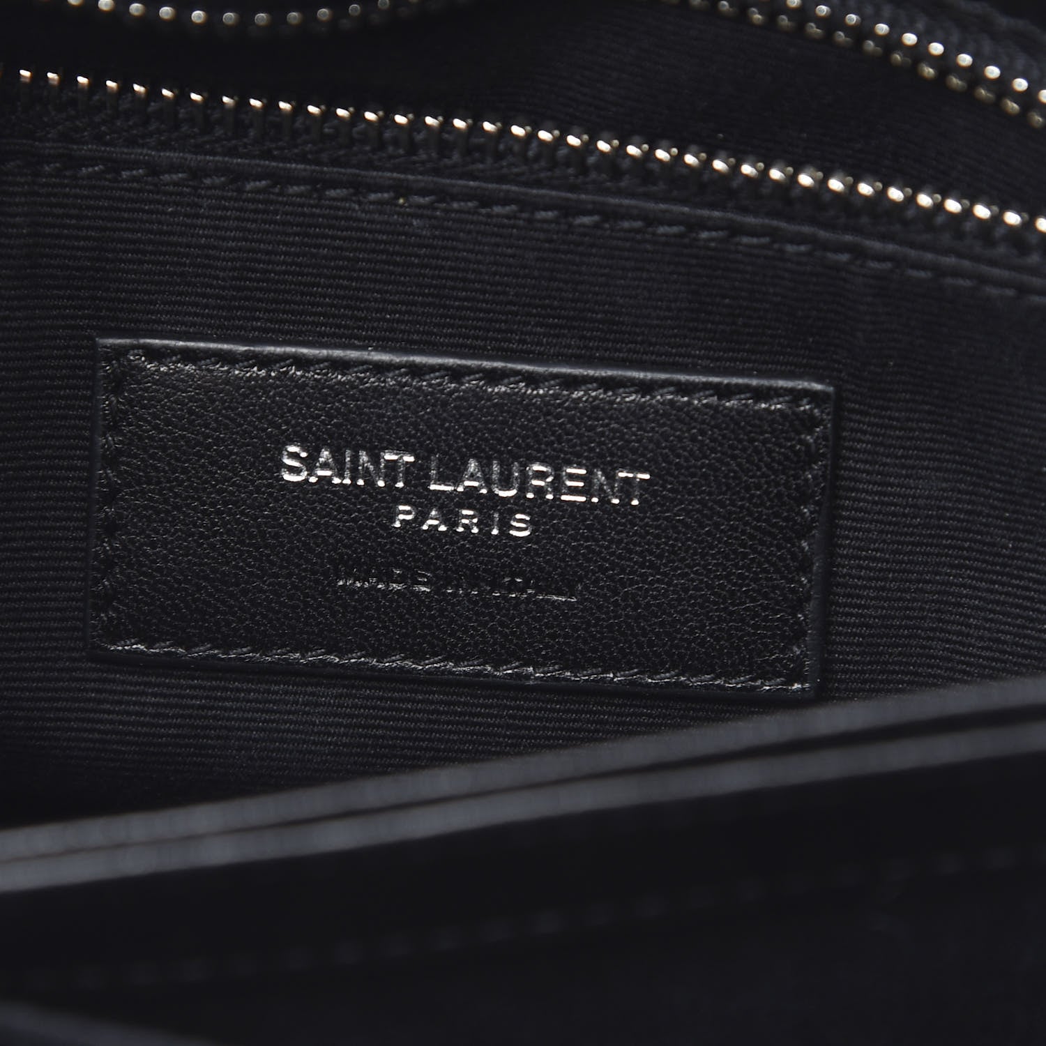 Saint Laurent Calfskin Y Quilted Monogram Toy Loulou Crossbody Bag Black 6 of 11