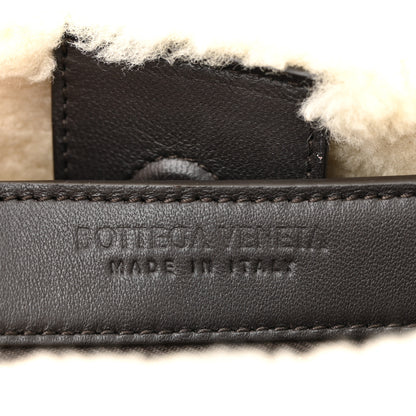 Bottega Veneta Shearling Aviator Small Andiamo Shoulder Bag Brown 6 of 11
