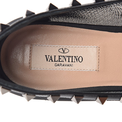 Valentino Garavani Mesh Rockstud Ballet Flats 39 Black 5 of 10