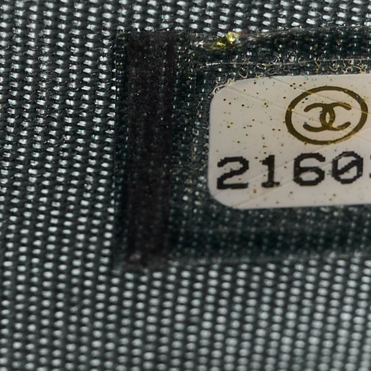 Chanel Metallic Galuchat Stingray Lambskin Boy Gusset Zip Wallet Dark Silver 8 of 11