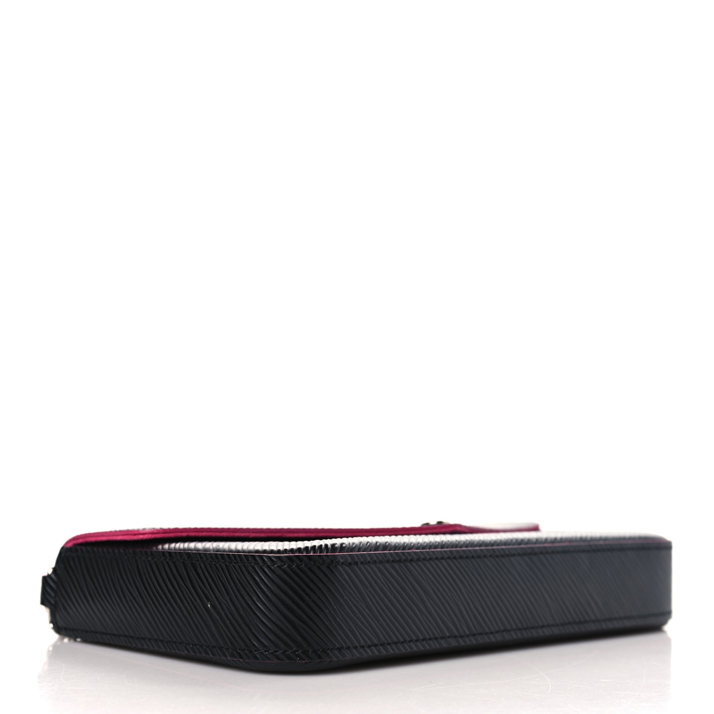 Epi Pochette Felicie Black Hot Pink