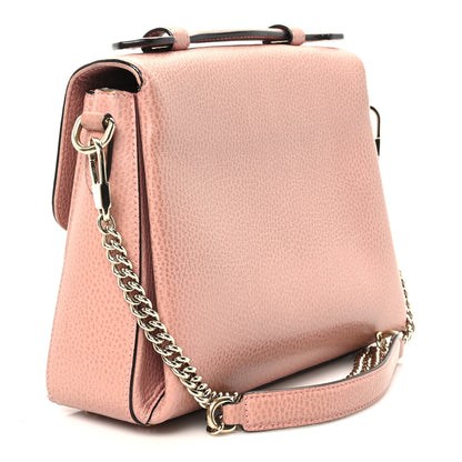 Gucci Dollar Calfskin Interlocking G Top Handle Shoulder Bag Soft Pink 2 of 9