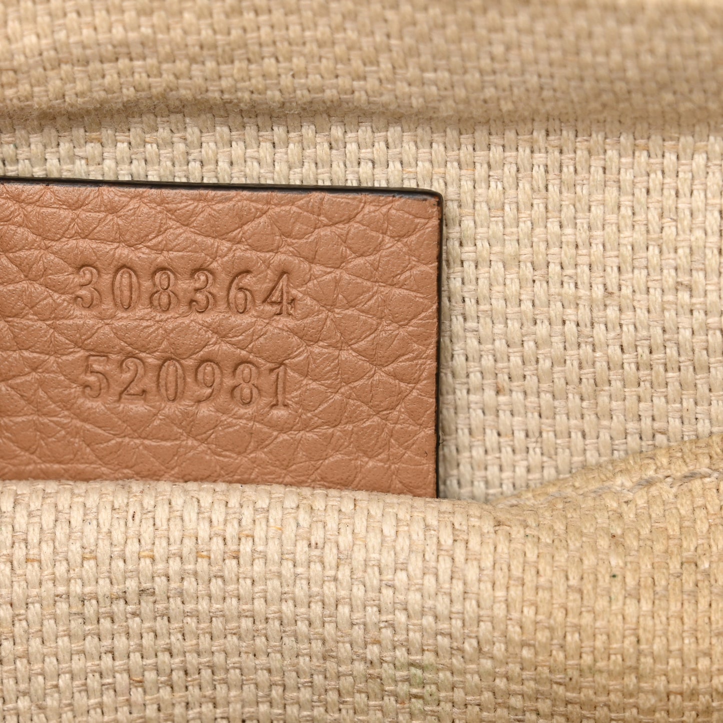 Pebbled Calfskin Small Soho Disco Bag Camelia