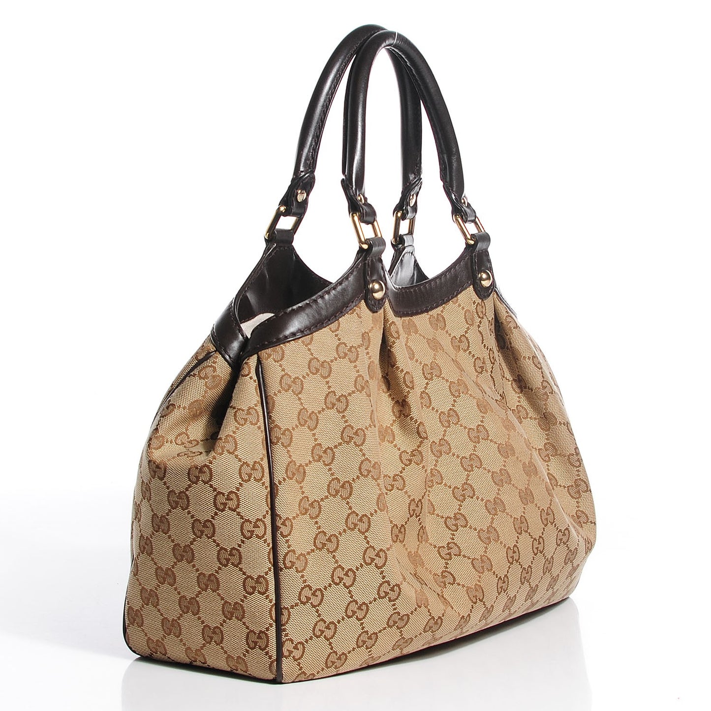 Monogram Medium Sukey Tote Dark Brown