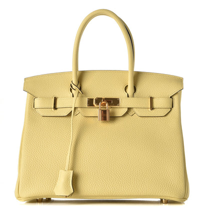 Hermes Togo Birkin 30 Jaune Poussin 1 of 36
