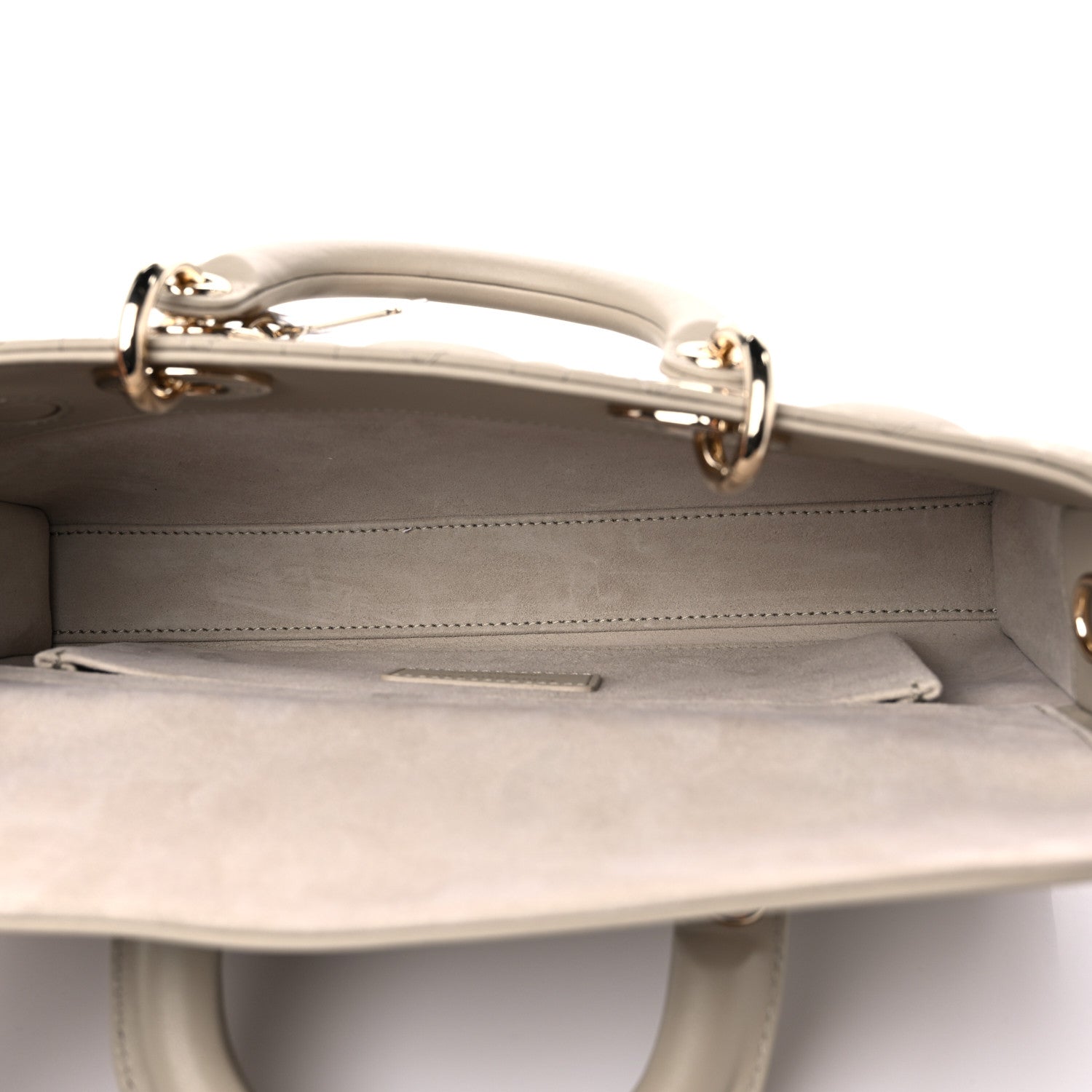 Christian Dior Lambskin Cannage Medium Lady D-Joy Sand 5 of 8
