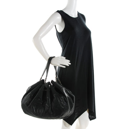 Chanel Iridescent Calfskin Large Stretch Spirit Cabas Black 2 of 7