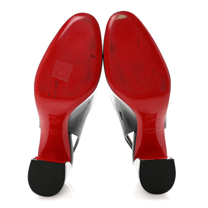 Christian Louboutin Patent So Jane Sling 55 Pump 38.5 Black 6 of 9