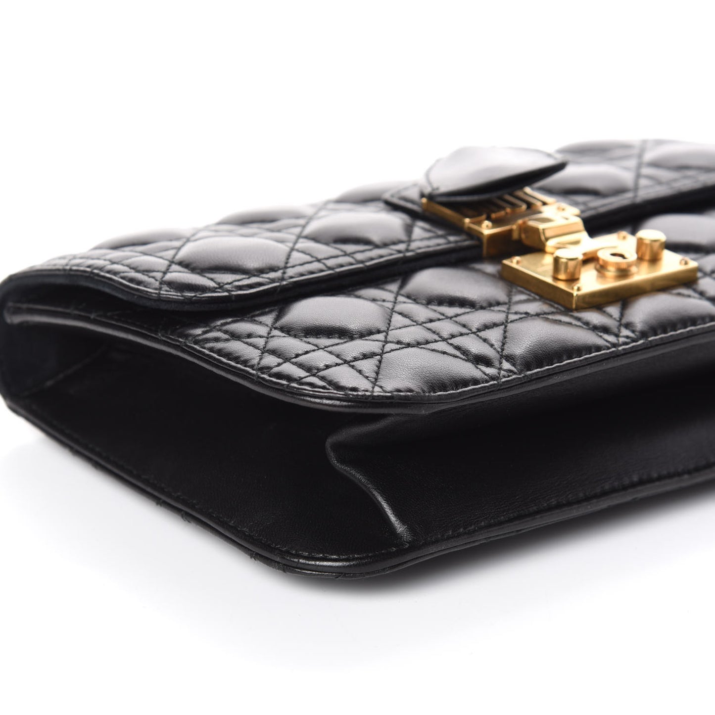 Lambskin Cannage Large Dioraddict Flap Bag Black