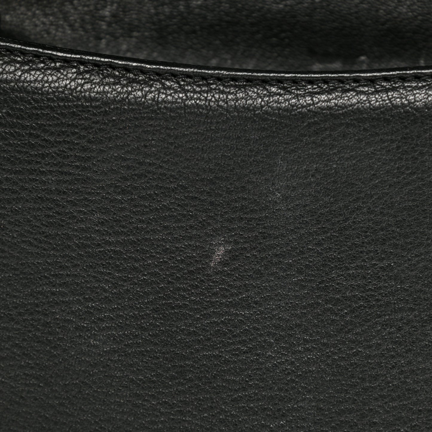 Goatskin Quilted Large Rita Top Handle Flap Black