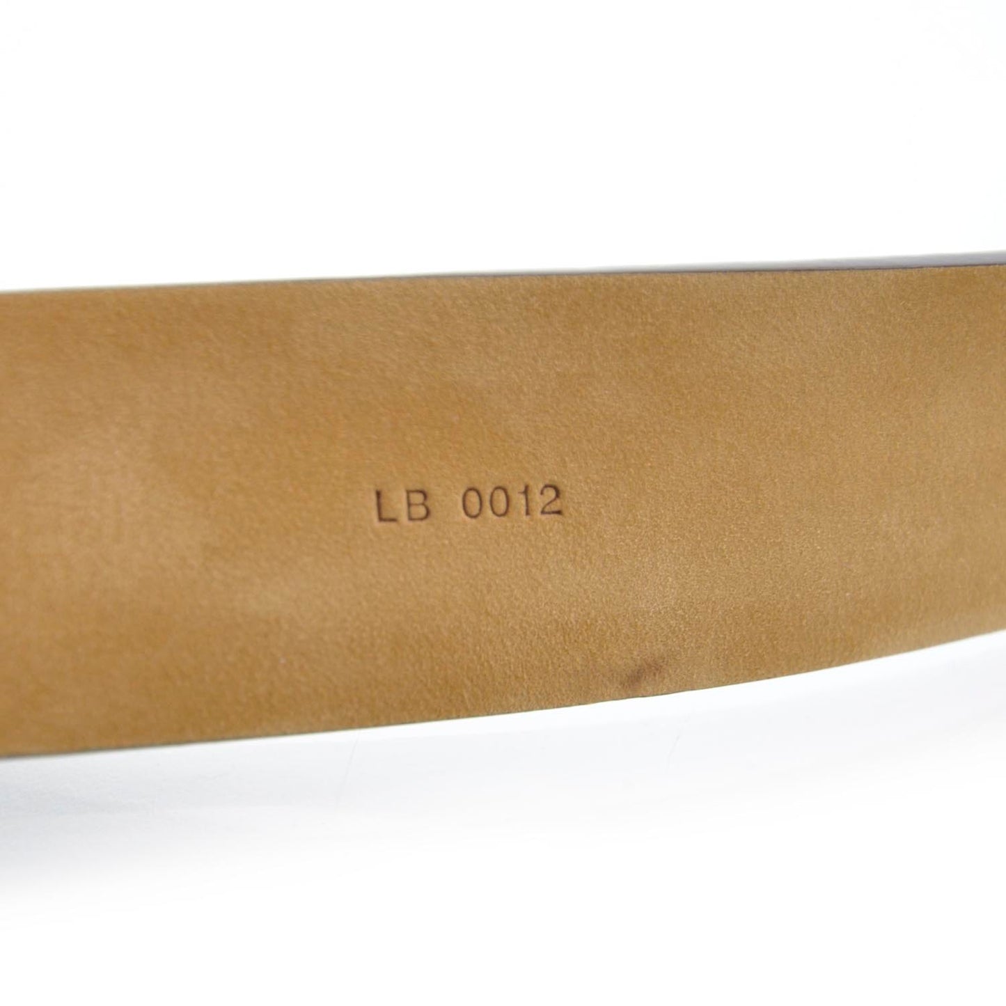 Monogram Belt w Gold Buckle
