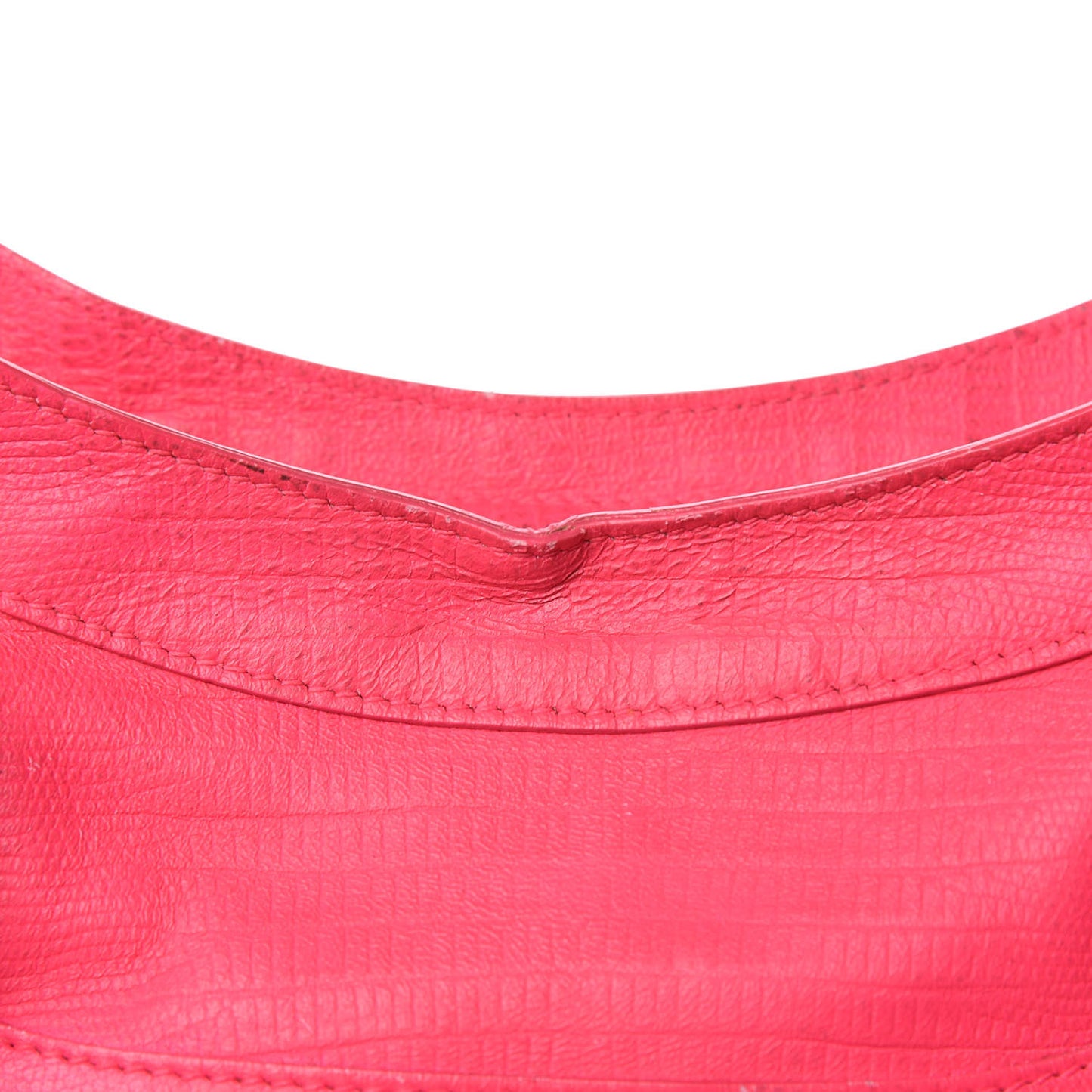 Calfskin Lizard Embossed Classic Silver Hardware City Rose Fluo