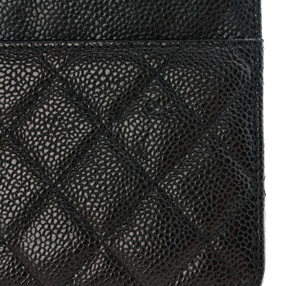 Chanel Caviar Quilted Boy Wallet On Chain WOC Black 13 of 14
