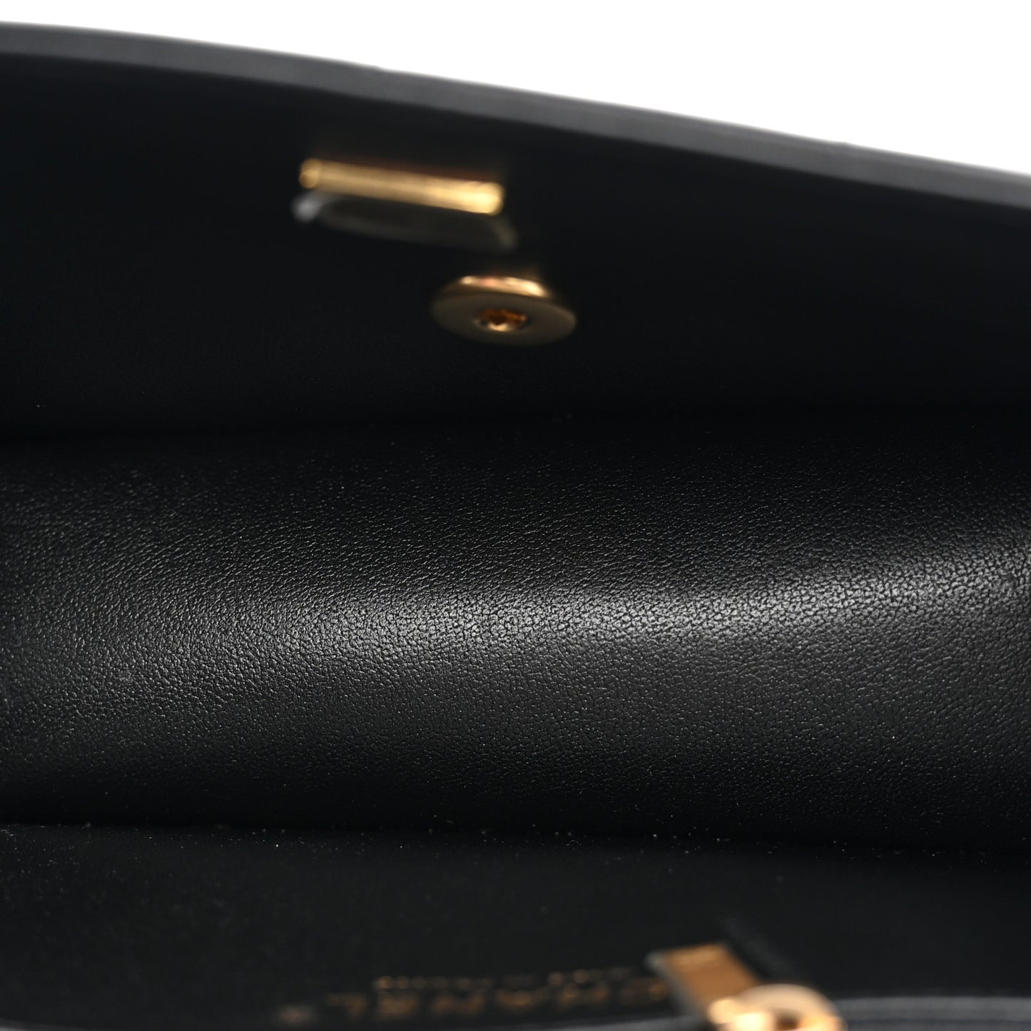 Lambskin Calfskin Mini Chocolate Bar Flap Bag Black