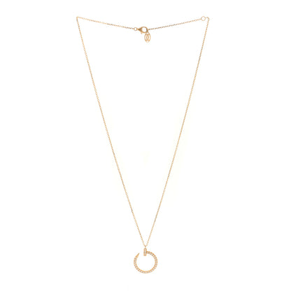 Cartier 18K Yellow Gold Diamond Juste Un Clou Paved Pendant Necklace 2 of 5