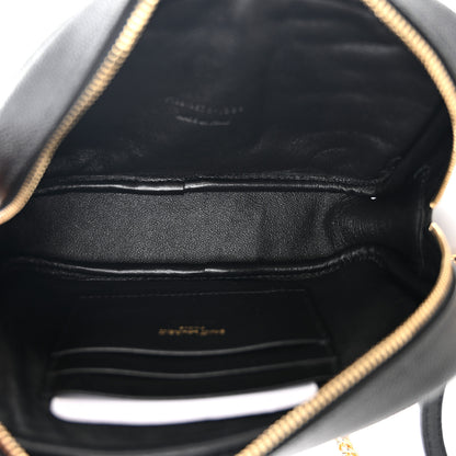 Saint Laurent Grain De Poudre Matelasse Monogram Mini Lou Camera Bag Black 5 of 10