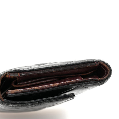 Chanel Lambskin Quilted Large Flap Wallet Black 12 of 12
