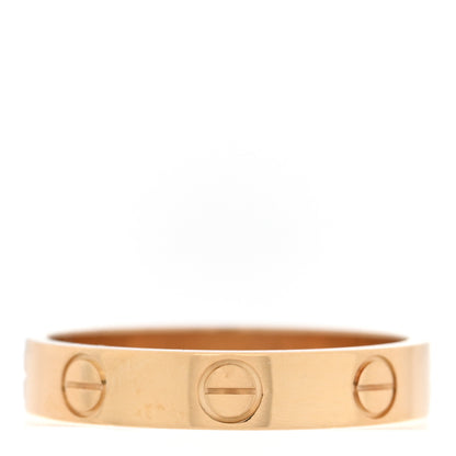 Cartier 18K Yellow Gold 3.5mm LOVE Wedding Band Ring 52 6 3 of 4