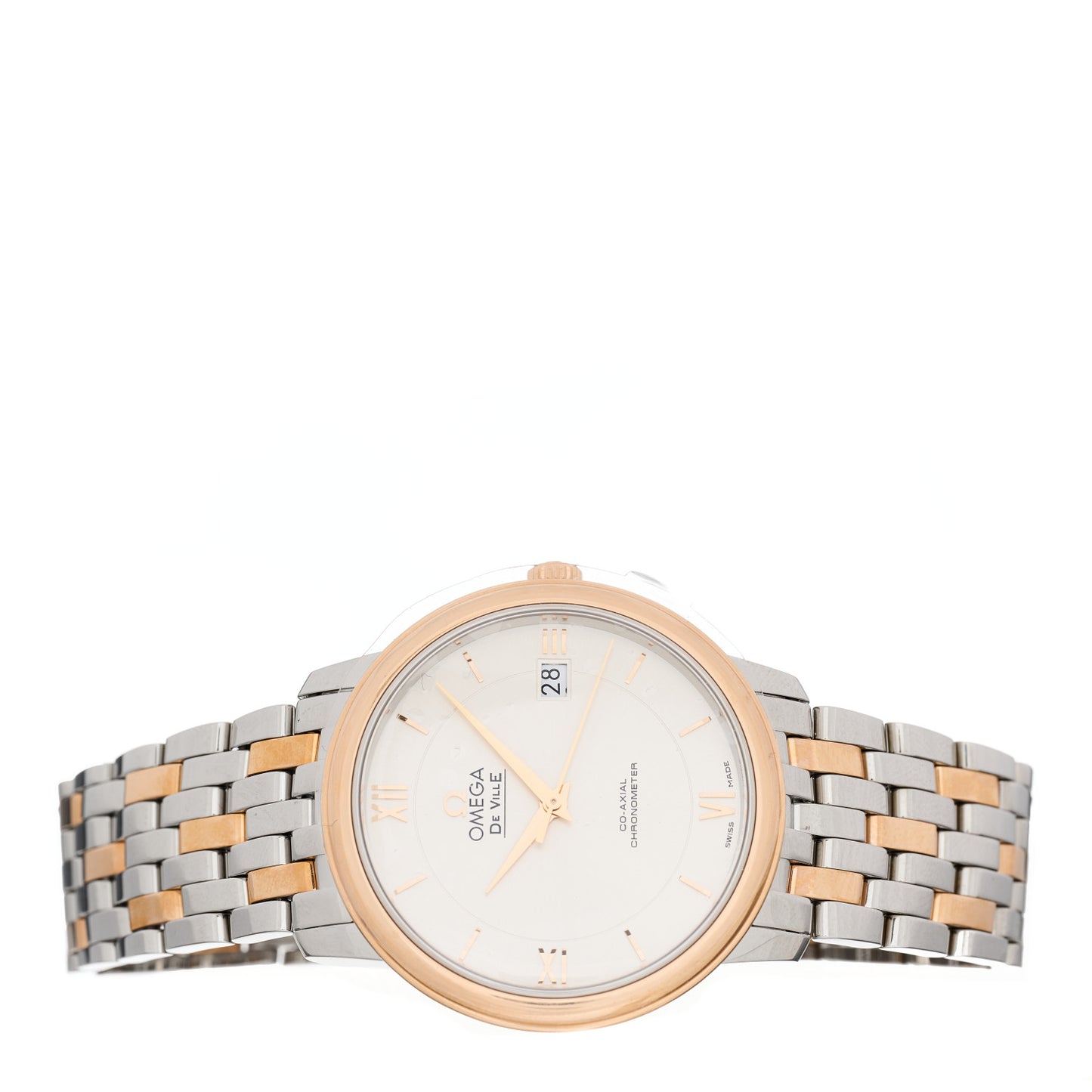 Stainless Steel 18K Red Gold 36mm De Ville Co-Axial Automatic Watch 424.20.37.20.02.002