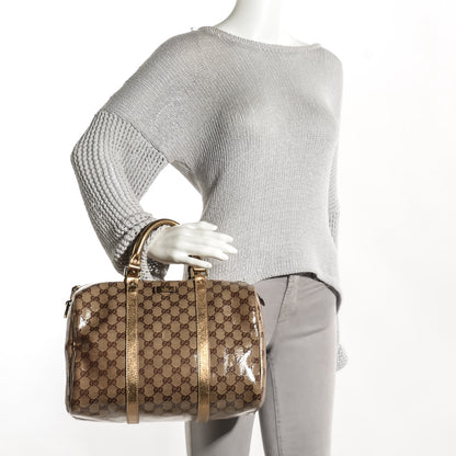 Gucci Crystal Monogram Joy Medium Boston 2 of 8