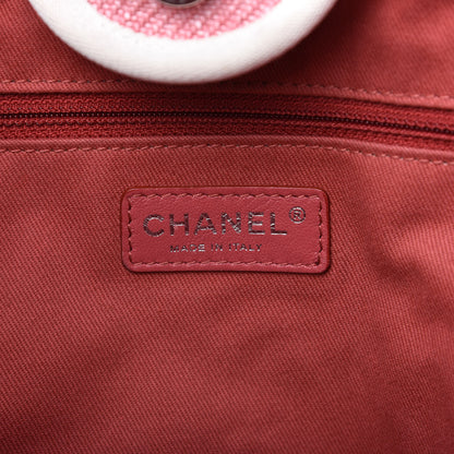 Chanel Canvas Medium Deauville Tote Pink 8 of 13