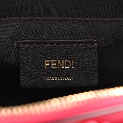 Fendi Vitello King Logo Embossed Mini By The Way Boston Bag Lampone 10 of 19