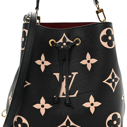 Louis Vuitton Empreinte Monogram Giant Neonoe MM Black Beige 8 of 12